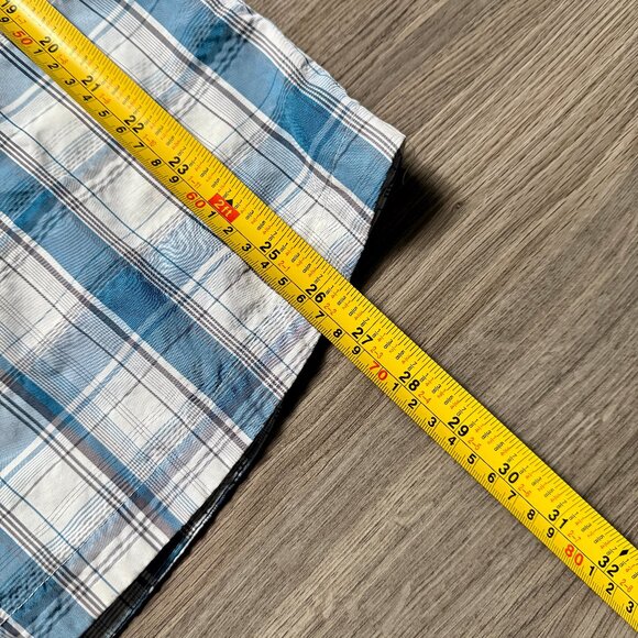 L.L. Bean Men's Cool Weave Button Up Short Shirt - Blue/White - Picture 5 of 5